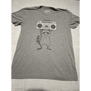 Factory 43 "In Your Eyes Raccoon" John Cusack Movie Parody Graphic T-shirt Large